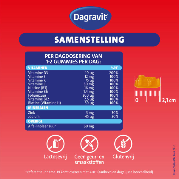 Dagravit Kids-Xtra 6-12 jaar Vitaminions Gummies (60 stuks) SDA00047 - 4