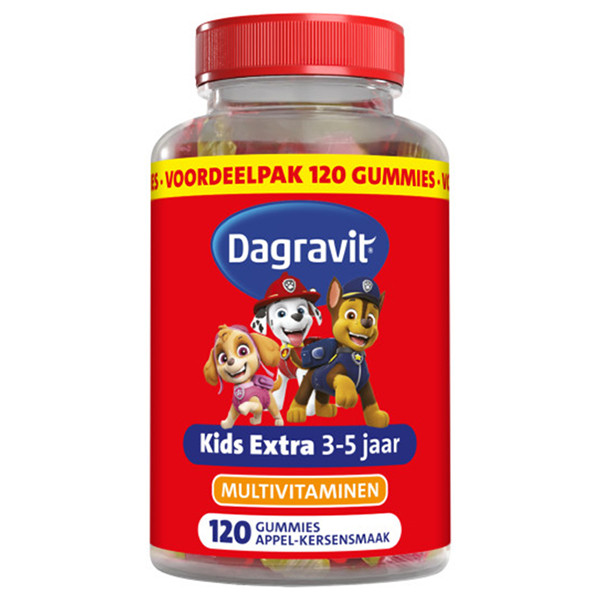 Dagravit Kids-Xtra Multivitaminen 3-5 Jaar Gummies (120 stuks) SDA00042 - 1