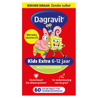 Dagravit Kids-Xtra Multivitaminen 6-12 Jaar Kauwtabletten (60 stuks) SDA00049