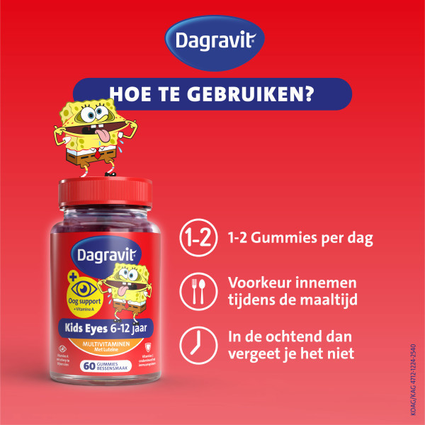 Dagravit Kids Eyes 6-12 Jaar Gummies (60 stuks) SDA05123 - 4