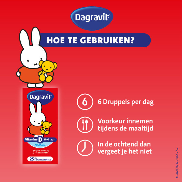Dagravit Kids Vitamine D Aquosum Druppels (25 ml) SDA00039 - 5