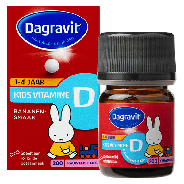 Dagravit Kids Vitamine D Kauwtabletten (200 stuks) SDA00041 - 2