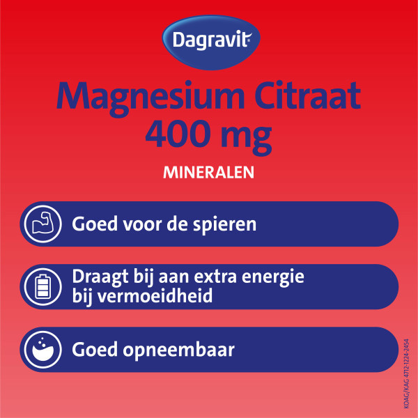 Dagravit Magnesium Citraat 400 mg Tabletten (90 stuks) SDA00060 - 2