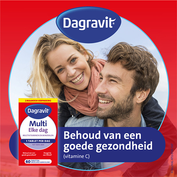 Dagravit Multi Elke Dag tot 100% RI Tabletten (60 stuks) SDA05119 - 5
