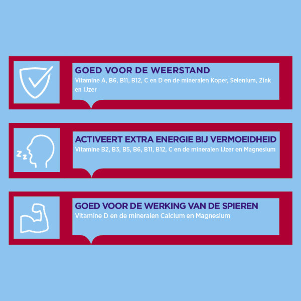 Dagravit Multivitaminen Weerstand Suikervrije Kauwtabletten (60 stuks) SDA00058 - 3