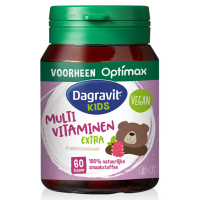 Dagravit Natural Kids Extra Multivitaminen Framboos Kauwtabletten (60 stuks) SDA00051
