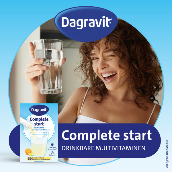 Dagravit Start Multivitaminen Citroen-Sinaasappel Sachets (30 stuks) SDA00061 - 2