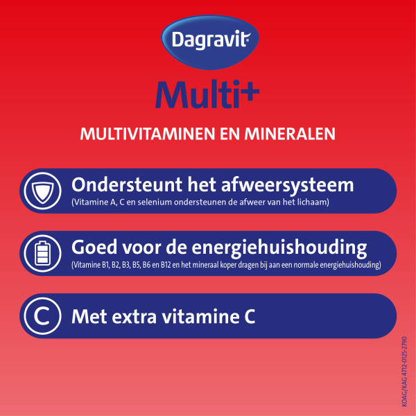 Dagravit Totaal 30 Multivitaminen & Mineralen Dragees (550 stuks) SDA05121 - 3