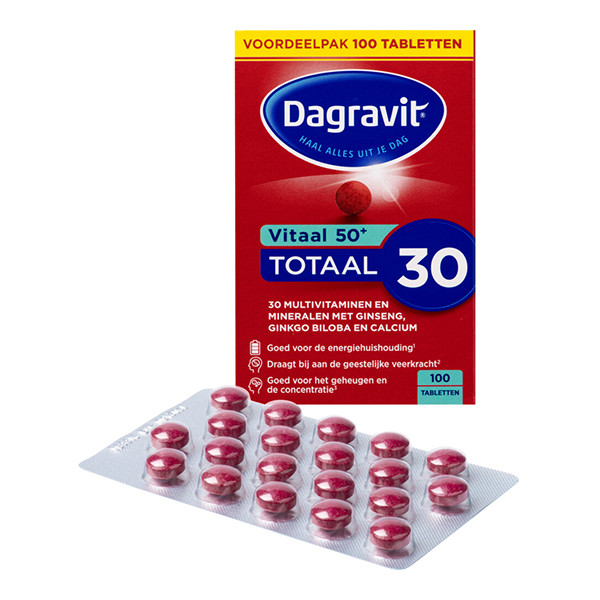 Dagravit Totaal 30 Vitaal 50+ Tabletten (100 stuks) SDA05122 - 2