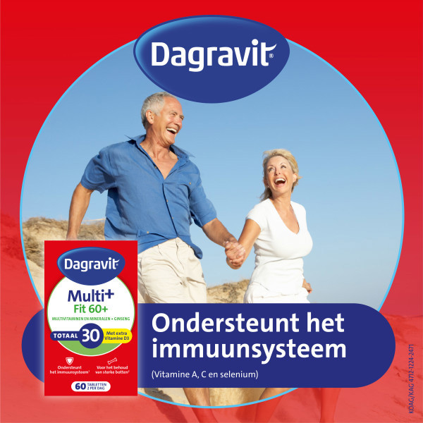 Dagravit Totaal 30 Vitaal 60+ Jaar Multivitaminen (60 stuks) SDA00055 - 2
