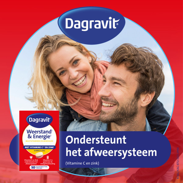 Dagravit Totaal 30 Weerstand & Energie Kauwtabletten (50 stuks) SDA00056 - 2