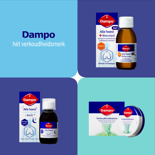 Dampo Alle Hoest + Keelpijn Siroop (150 ml) SDA00064 - 5