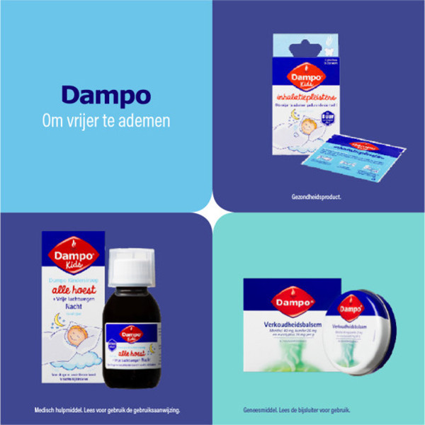 Dampo Kindersiroop Alle Hoest + Vrije Luchtwegen Suikervrij (120 ml) SDA00071 - 6