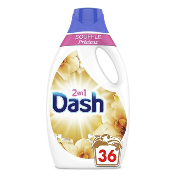 Dash 2-in-1 vloeibaar wasmiddel Touch of Lenor Precious Breath 1,8 liter (36 wasbeurten)  SDA05031 - 1