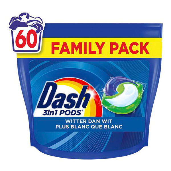 Dash 3 In 1 Pods | Witter Dan Wit | 60 wasbeurten SDA05127 - 1