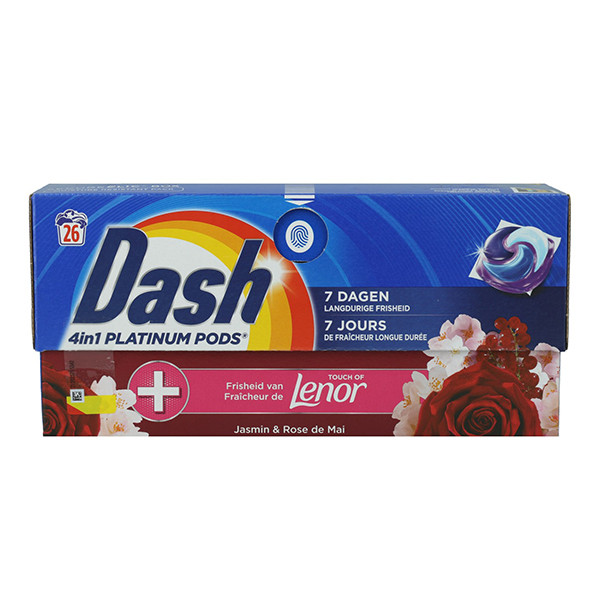 Dash 4-in-1 Platinum Pods Lenor Collection Jasmin & Rose de Mai (26 wasbeurten) SDA05135 - 1