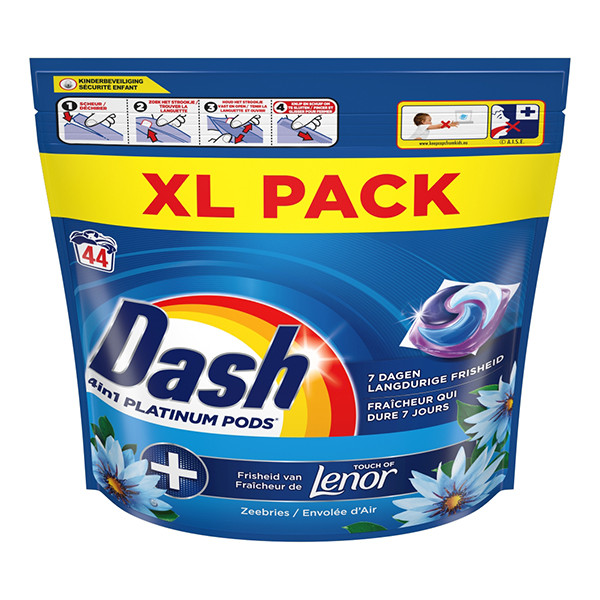 Dash 4-in-1 Platinum Pods Lenor Collection Zeebries (44 wasbeurten) SDA05110 - 1