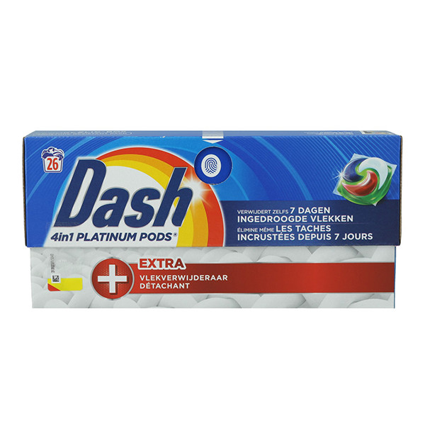 Dash 4 In 1 Platinum Pods + Extra Vlekverwijdering (26 wasbeurten) SDA05131 - 1