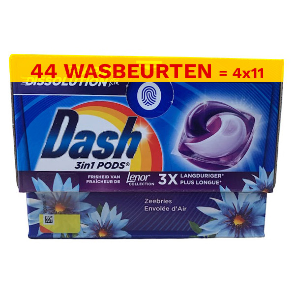 Aanbieding: Dash 3-in-1 Pods Zeebries (4 dozen - 44 wasbeurten) SDA05089 - 1