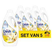 Dash Aanbieding: Dash 2-in-1 Vanilla & Mimosa vloeibaar wasmiddel 1,8 liter (5 flessen - 200 wasbeurten)  SDA05074