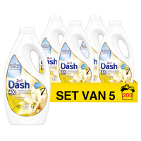 Dash Aanbieding: Dash 2-in-1 Vloeibaar Wasmiddel Vanilla & Mimosa 1,8 Liter (5 flessen - 200 wasbeurten)  SDA05074