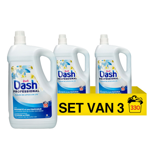 Aanbieding: Dash 2in1 Professional  Vloeibaar Wasmiddel Lotus & WaterLelie 4.95 L (3 stuks - 330 wasbeurten) SDA05113 Aanbieding: Dash 2in1 Professional  Vloeibaar Wasmiddel Lotus & WaterLelie 4.95 L (3 stuks - 330 wasbeurten) SDA05113 - 1