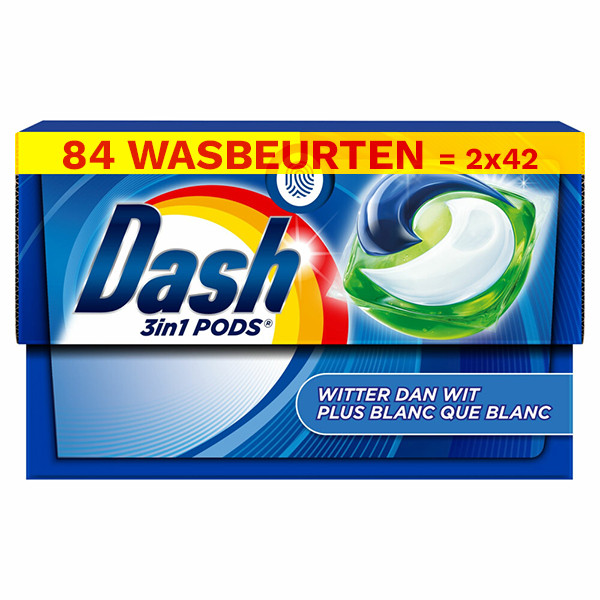 Aanbieding: Dash 3-in-1 Pods Witter Dan Wit (2 dozen - 84 wasbeurten) SDA05126 - 1