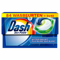 Aanbieding: Dash 3 In 1 Witter Dan Wit Pods (2 stuks à 42 wasbeurten) SDA05126