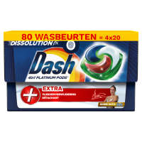 Dash Aanbieding: Dash 4-in-1 Pods Platinum (4 dozen - 80 wasbeurten)  SDA05057