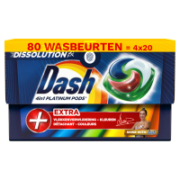 Dash Aanbieding: Dash 4-in-1 Pods Platinum Color (4 dozen - 80  wasbeurten)  SDA05063