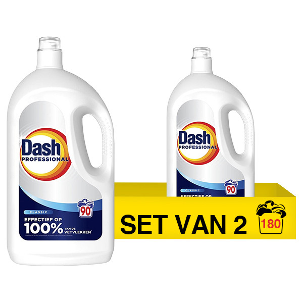 Aanbieding: Dash Professional Classic Vloeibaar Wasmiddel 4.05 L (2 stuks - 180 wasbeurten) SDA05116 - 1