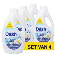 Aanbieding: Dash Vloeibaar Wasmiddel Lenor Collection 2 In 1 Lavender & Chamomile 1,35 liter (4 flessen - 120 wasbeurten) SDA05158