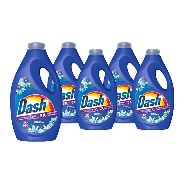 Aanbieding: Dash Vloeibaar Wasmiddel Lenor Collection Zeebries (5 flessen - 130 wasbeurten) SDA05065 - 2