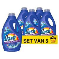 Dash Aanbieding: Dash Vloeibaar Wasmiddel Zeebries Lenor La Collection 1170 ml (5 flessen - 130 wasbeurten)  SDA05065