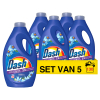 Aanbieding: Dash Vloeibaar Wasmiddel Zeebries Lenor La Collection 1170 ml (5 flessen - 130 wasbeurten)