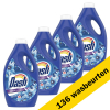 Dash Aanbieding: Dash vloeibaar wasmiddel Freshness of Lenor La Collection Zeebries (4 flessen - 136 wasbeurten)  SDA05010