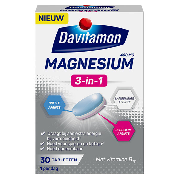 Davitamon magnesium 3-in-1 tabletten (30 stuks)  SDA00022 - 1