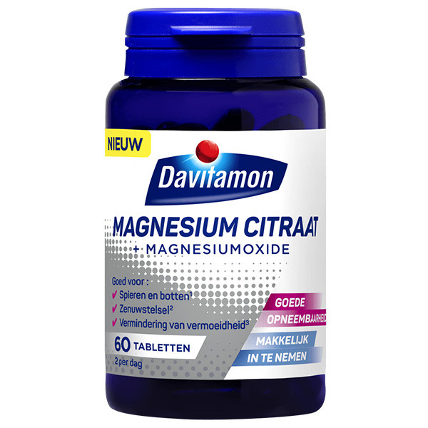 Davitamon magnesium citraat tabletten (60 stuks)  SDA00020 - 1