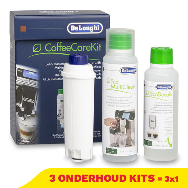 Aanbieding: DeLonghi Onderhoudskit 5513292831 voor koffiezetapparaten (3 verpakkingen, origineel) SDE01204 - 1