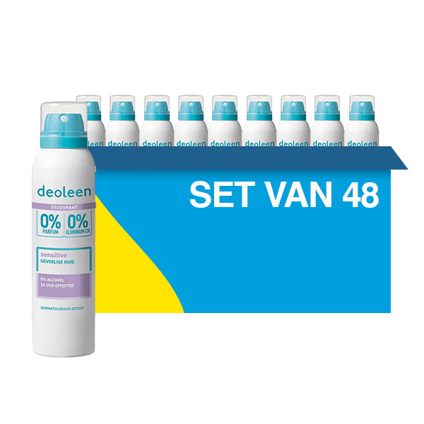 Deoleen Aanbieding: Deoleen Deodorant Roller Sensitive 0% (48 stuks - 50 ml)  SDE01176 - 1