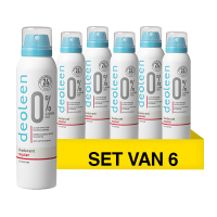 Deoleen Aanbieding: Deoleen Deodorant Spray Aerosol Regular 0% (6 stuks - 150 ml)  SDE01178