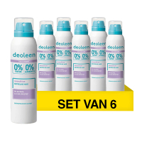 Deoleen Aanbieding: Deoleen Deodorant Spray Aerosol Sensitive 0% (6 stuks - 150 ml)  SDE01180
