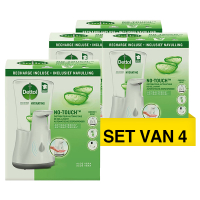 4 x zeepdispenser + navulling (250 ml)