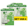 Aanbieding: 4x Dettol No-Touch Zeepdispenser Zilver Aloe Vera + Navulling (250 ml)
