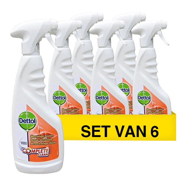 Dettol Aanbieding: 6x Dettol allesreiniger keuken spray (440 ml)  SDE01106 - 1