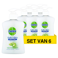 Dettol Aanbieding: 6x Dettol handzeep Aloe Vera (250 ml)  SDE01048