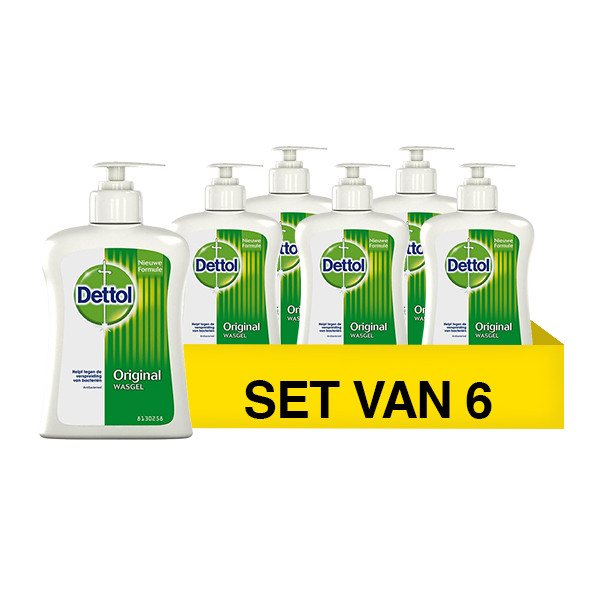 Dettol Aanbieding: 6x Dettol handzeep Original (250 ml)  SDE00081 - 1