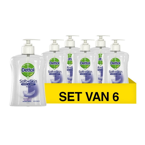 Dettol Aanbieding: 6x Dettol handzeep voor de gevoelige huid (250 ml)  SDE01042 - 1