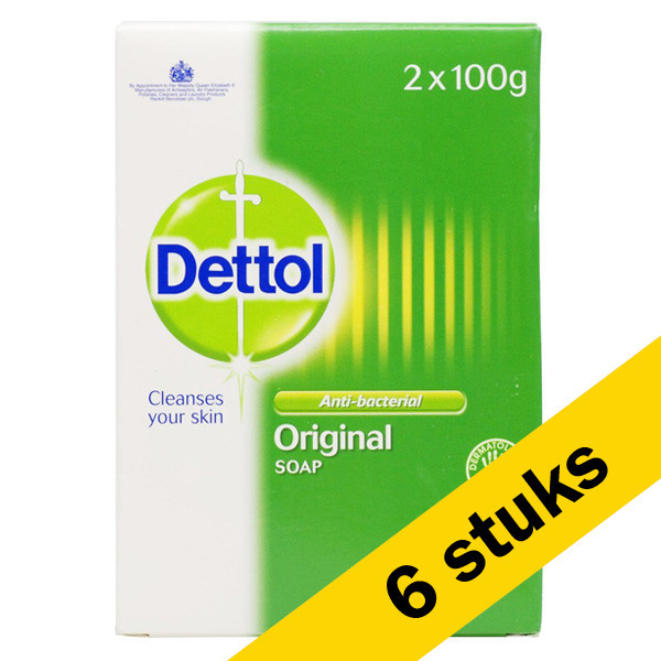 Dettol Aanbieding: 6x Dettol zeepblok original antibacterieel (2 x 100 gram)  SDE00062 - 1