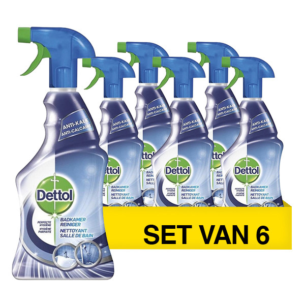 Aanbieding: Dettol Anti-Kalk Badkamerreiniger (6 stuks - 500 ml) SDE01193 - 1